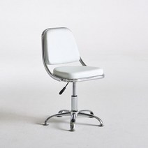 회의실 테이블 방석 푹신한 인조가죽 오발 의자 3컬러 북유럽 엔틱 홈바, 블랙