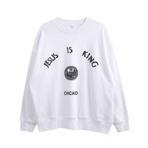 가톨릭성물 천주교성물 은혜 성물 Kanye West Jesus Is King 남성용 여성용 스웨터 힙합 포밍 프린트 플러시 카니예 후드