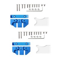2 세트 새로운 업그레이드 프린터 압출 헤드 설치 키트 CR10S 용 가스켓 너트, 12x8cm, 블루, 알루미늄 합금