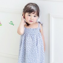 까꿍놀이터 꽃송이원피스 반값 폭탄세일 유아용 끈나시 원피스 국내제작