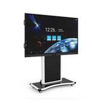 안전포장 마운트피아 EMS-1 이동식 TV거치대 65-98인치 전자칠판 스탠드 전동식 높이조절 블랙