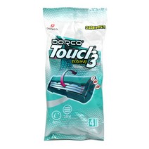 도루코 터치 3 휴대용 일회용 면도기 4개입