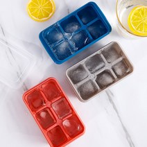아이스볼메이커 주전자 휴대용 아이스하키용기 냉수병 2in1 원형 아이스큐브 몰드, Blue