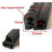 1미터 고무 엣지 가드 트림 방음 자동차 도어 씰 스트립 소음 차단 웨더스트립, 04 Type 2