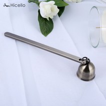 촛불 스너퍼 벨 모양 스테인레스 스틸 빈티지 양초 심지 소화기 불꽃 홈 로즈 골드 실버 블랙 청동 1 개, 05 Antique Bronze