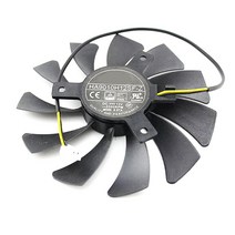 HA9010H12F-Z 85MM 0.57A 2Pin GTX1050 GPU MSI Geforce GTX 1050 2G GTX 1050Ti 4G OC 그래픽 카드, 01 BLACK