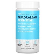 RSP Nutrition (RSP 뉴트리션) QuadraLean 논스팀 지방 연소제 캡슐 150정, One Color, One Size