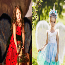 할로윈 인싸템 악마 날개 쓸데없는 선물 물건 특수분장 재료 신박한 분장 요정 파티 행사 분장쇼 촬영 영상 유튜브, 블랙