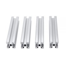4 개/몫 2020 알루미늄 프로파일 압출 100mm ~ 800mm 길이 선형 레일 200mm 400mm 500mm DIY 3D 프린터 워크 벤치 CNC 용, CHINA, 750mm