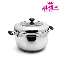 쭈bapha_퀸센스 스팀쿠커 28cm 스텐 찜솥 냄비 찜기 곰솥 가정용 찜판 2단♥LtMS, ♥myHoney-쇼핑, ♥myside!