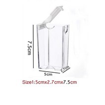 레고장 레고장식장 마징가케이스 120 그리드 아크릴 귀걸이 이어 버드 스토리지 박스 이동식 5 메이크업 쥬, 16 38pcs