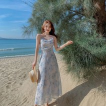 여성 민소매 동남아 원피스 해외 여행 여름옷 괌 몰디브 다낭 베트남 휴양지 미니 원피스