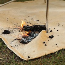 [인다올] 캠핑 난로 화로대 버너 방염포 방염매트 / 받침대 방열 시트