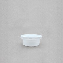 더팩 70파이 백색(소) 국물용기 소스용기 1000개 3000개, 1세트
