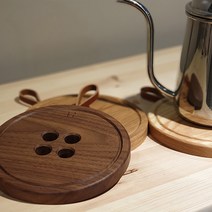 혁이우드 원목(에쉬 화이트오크 월넛) 냄비받침 나무냄비받침대 주방용품 인테리어, 5.월넛(기본형)
