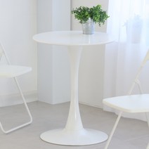 [UFO]더조아 유니테이블 600 원형 2인용 식탁 라운드 이케아 독스타 스타일 티테이블, 단품