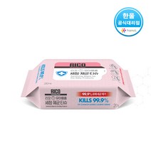 리꼬 유아용품 세정 제균 소독티슈 20매입, 160g, 10개
