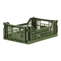 아이카사 폴딩박스 M, khaki, 1개