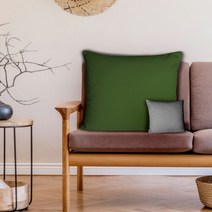 모노기와 보송보송 순면 대형 쿠션커버 쑥색60x60(그린계열), 쑥색-60x60