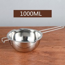 초콜릿중탕기 치즈 퐁듀 멜팅 기계 스테인레스 스틸 초콜릿 용융 냄비 치즈 버터 베이킹 도구 왁스 DIY 향, 03 1000ml