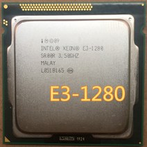 CPU 컴퓨터씨피유인텔 제온 E3-1280 8M 캐시 3.60 GHz SR00R LGA1155 E3 1280 CPU 프로세서 작동 가능, 한개옵션0