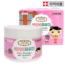 삼현제약 토닥 베이비 파우더 100ml 땀띠분 베이비파우더, 3개