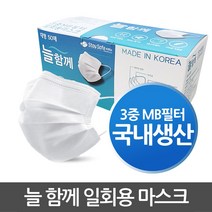 늘 함께 마스크 (일회용 마스크)X4개(200장), 1