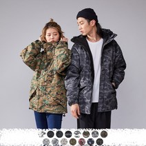 싸우스 패턴 야상 점퍼 V