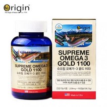 오리진 슈프림 오메가3 골드 1100(90캡슐x2통)EPA DHA, 2통, 90캡슐