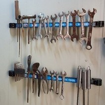 공구정리자석바 막대거치대 마그네틱스틱 연장 툴행거 정비소, 1개