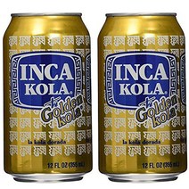 Inca Kola Golden Soda 잉카콜라 골든 소다 12oz(355ml) 2캔, 2개, 355ml