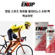 ENUP엔업 스포츠 파워젤 팔라티노스 복숭아맛 6포1팩, 에너지젤