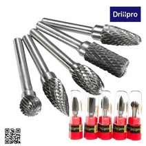 5pcs 14 인치 헤드 텅스텐 카바이드 로터리 포인트 버 밀링 커터 다이 그라인더 생크 밀 세트, 협력사