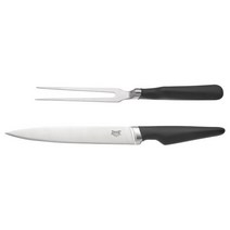 이케아 뵈르다 카빙포크30cm+카빙나이프35cm 블랙 칼날21cm 스테인리스, 이미지참조