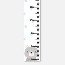 루키마켓 북유럽 디자인 유아 아이 어린이 동물 키재기자, 1.북극곰