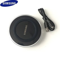 가성비 호환 무선 충전기 패드 마이크로 USB 케이블 포함 갤럭시 S7 엣지 노트 5 8 9 S10 용 1, 01 Black
