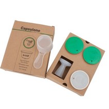 커피 머신 호환 부품 돌체 구스토 포드에 맞는 capsulone 스테인레스 스틸 밀크 폼 캡슐, 1우유 1카페 1탬퍼
