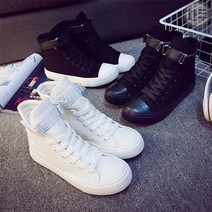 여성 워커 스니커즈 캔버스화 패션 신발 캐주얼 학생 슈즈
