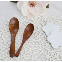 [브이앤비리빙] 천연옻칠 친환경 대추나무 식기/소품 세트, 21.우동스푼 중