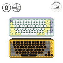 로지텍[정품] POP KEYS 무선 블루투스 기계식 키보드 2가지 색상 한글각인 자판, 블라스트(블랙 키)
