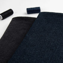 유명한원단 바이오워싱 청지 기모 스판 청 원단 데님 면 진청 흑청 2종 천 청바지원단, 흑청(라이)