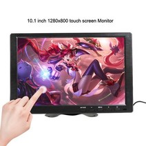 LCD 모니터 세로 34인치 가성비 240hz 인치 소형 터치 스크린 컴퓨터 휴대용 디스플레이 인치 게임 라즈베리 파이, 10.1 1280x800 터치