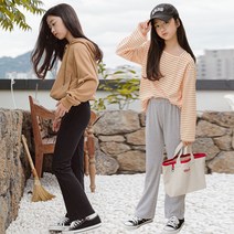 미니로이 차우 여아 주니어 초등학생 밴딩 부츠컷 팬츠 바지