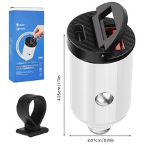 완속 급속 주행 충전기 가정용 전기차충전기 usb c 차량용 60w 듀얼 usb 차량용, 하얀