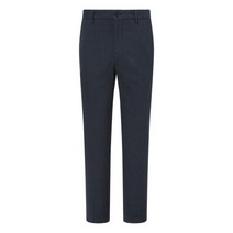 [헤지스 남성] [22SS] WHPA2A233N2 네이비 체크 면혼방 팬츠