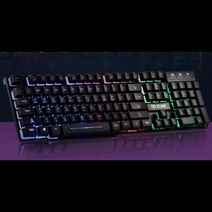 멀티미디어기능 지원 19키 동시입력 RGB 게이밍키보드 / 예쁜 컴퓨터 사무용 노트북