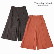 (무료배송+특가)써스데이아일랜드 [Thursday Island] 여성 와이드 맞턱 팬츠(T206MPT132W)