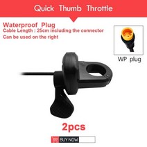 컨트롤러 스로틀 겸용 전동 경량 Ebike 엄지 스로틀 3 핀 방수 SM 커넥터 12V-72V 전기 스쿠터 자전거 액세, 108X-R Quick WP2