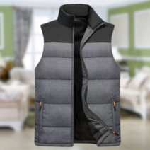 가을 겨울 따뜻하고 두꺼운 패딩 조끼 W