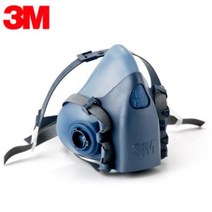 3M 7502 방독마스크 실리콘 반면형면체, 1개